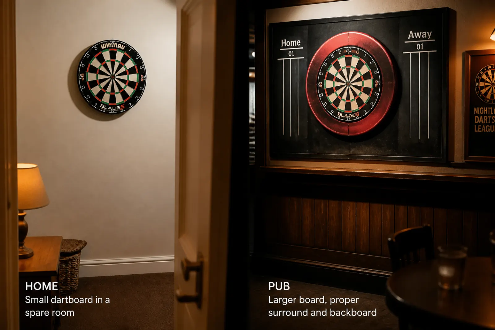 Home vs pub